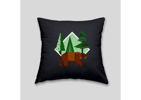 Brown bear cushion